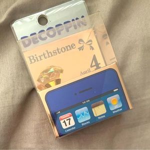Decoppin Birthstone diamond headphone Jack (3.5mm) cover
